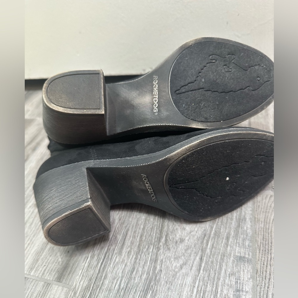 Rocket Dog Black Heeled Boots - Picture 5 of 12
